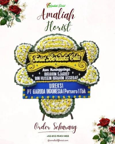Papan Bunga Duka di Sruwen