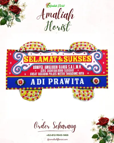 Karangan Bunga Ucapan Selamat di Sruwen
